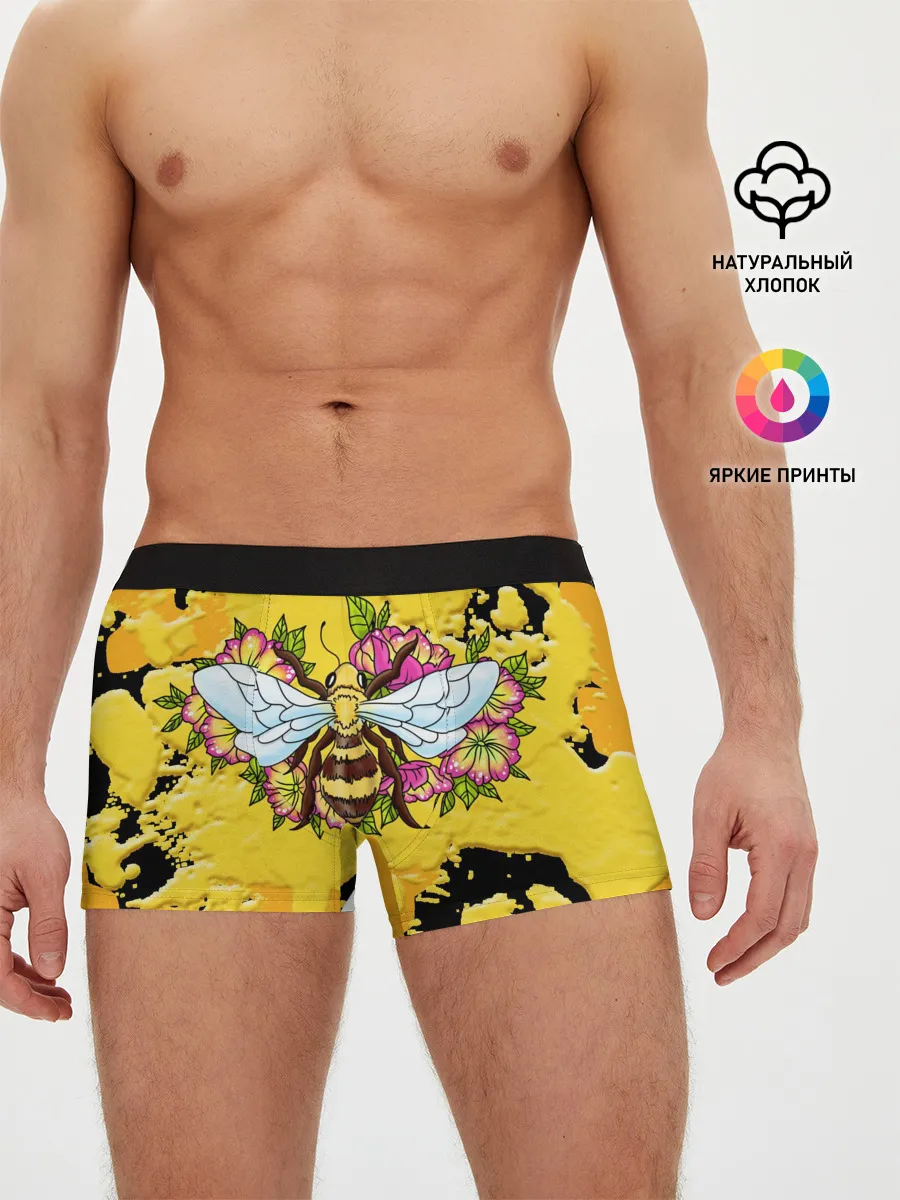 Мужские трусы боксеры / Пчела