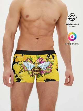 Мужские трусы боксеры / Пчела