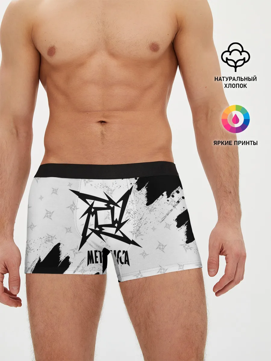 Мужские трусы боксеры / METALLICA / МЕТАЛЛИКА