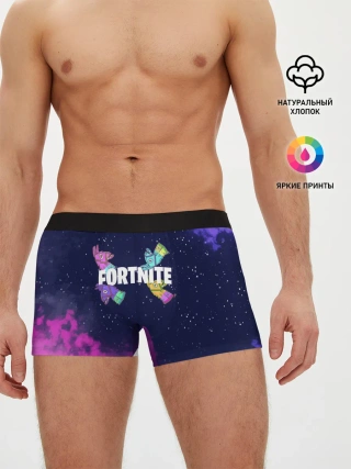 Мужские трусы боксеры / Ламы фортнайт в космосе