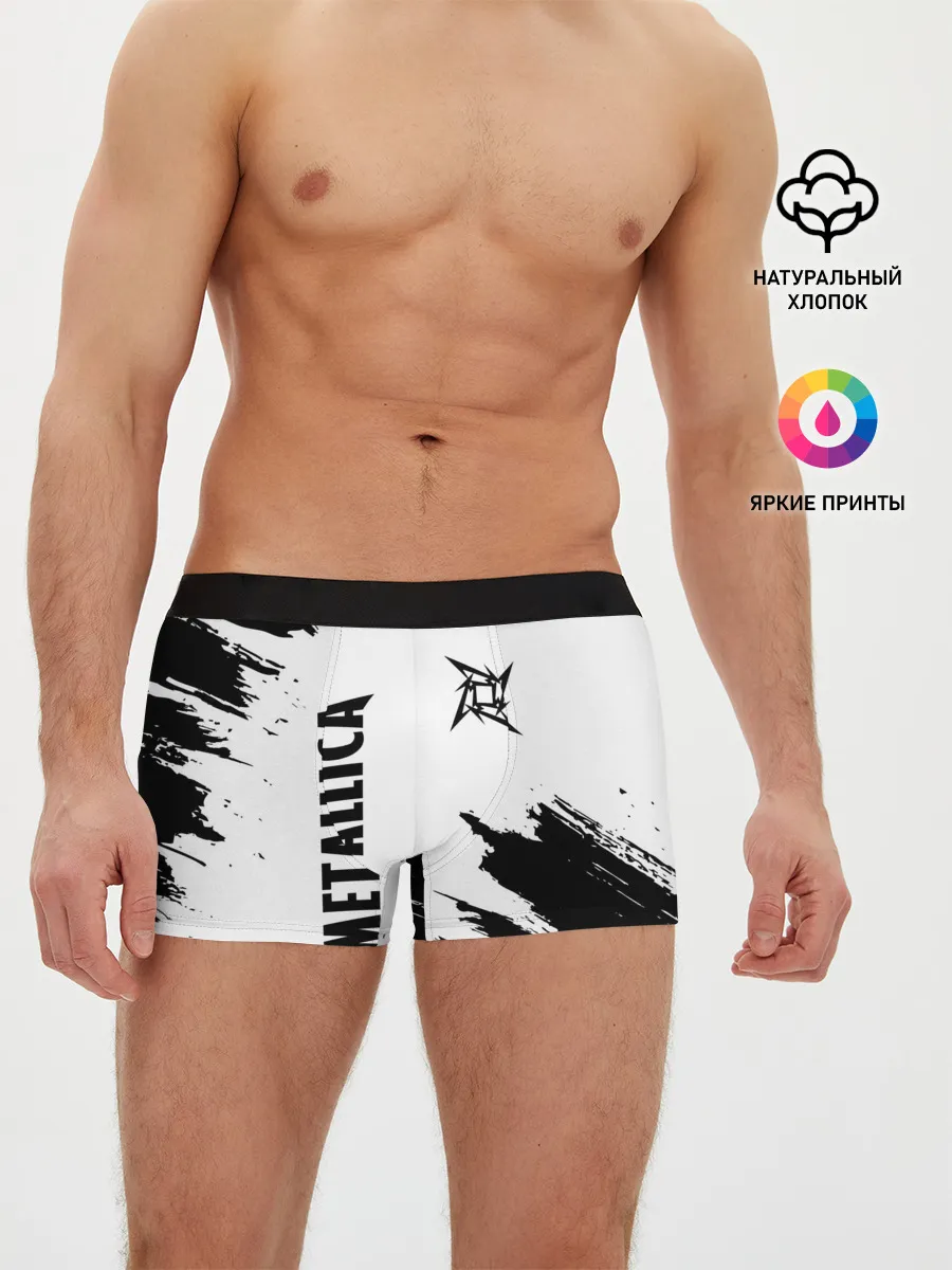 Мужские трусы боксеры / METALLICA / МЕТАЛЛИКА