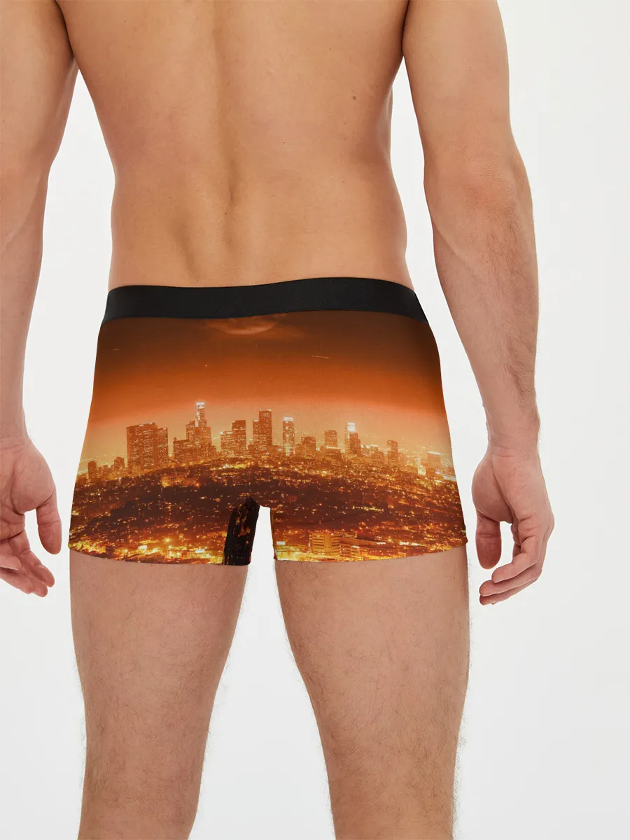 Мужские трусы боксеры / ночной город