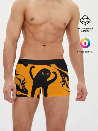 Мужские трусы боксеры / Кот- мем