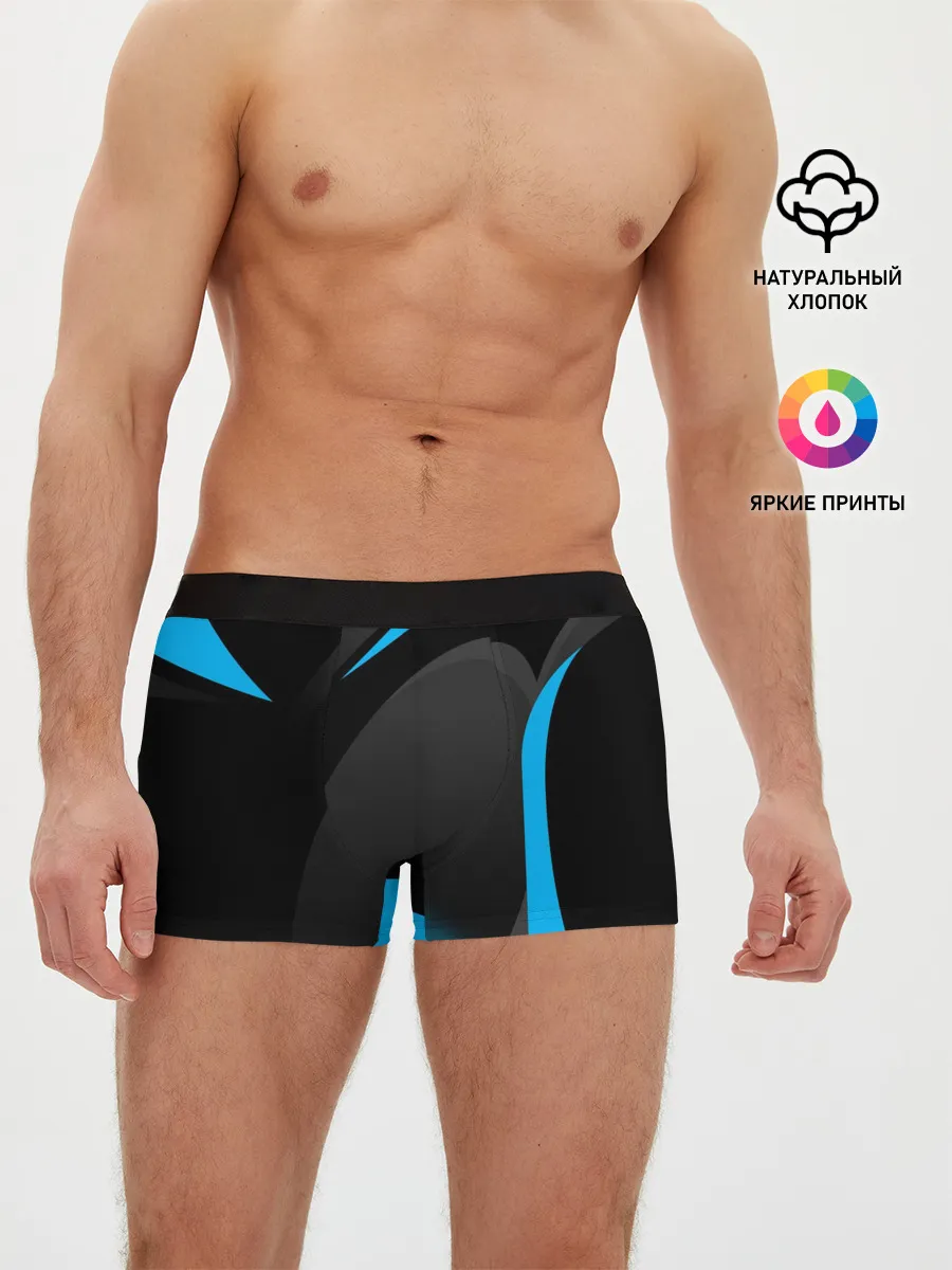 Мужские трусы боксеры / SPORT WEAR BLUE