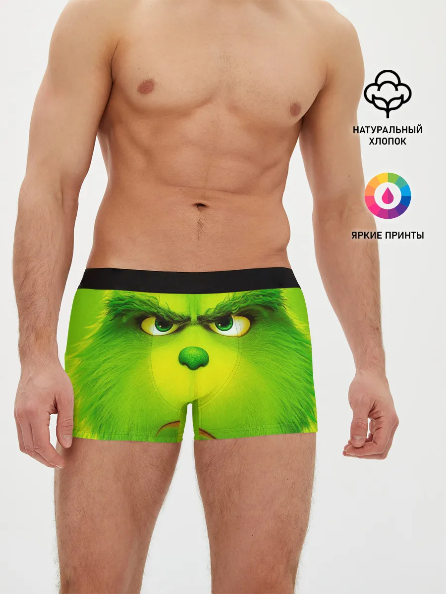 Мужские трусы боксеры / Гринч 3D/ The Grinch