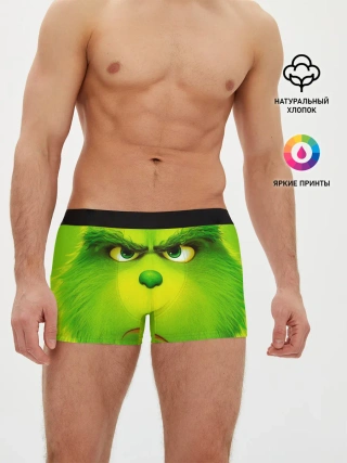 Мужские трусы боксеры / Гринч 3D/ The Grinch