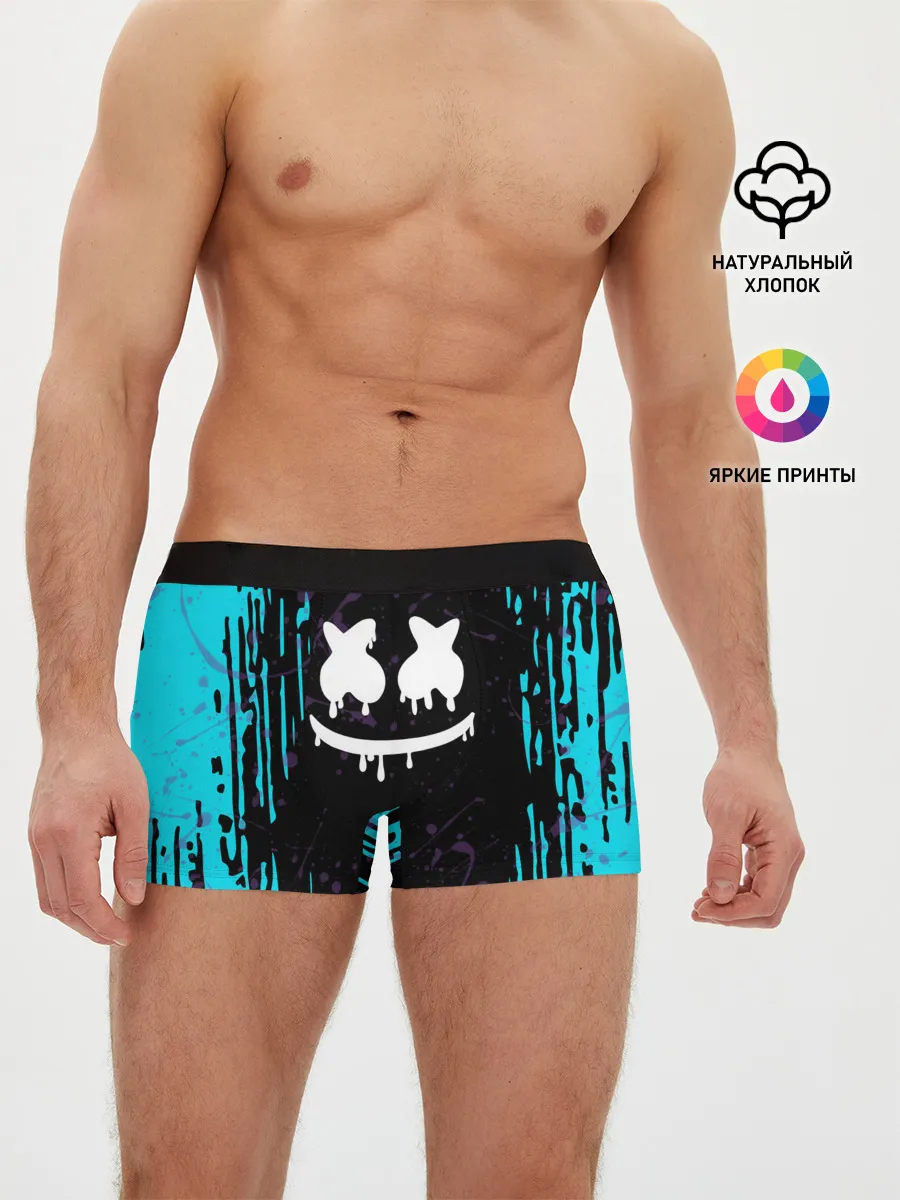 Мужские трусы боксеры / FORTNITE MARSHMELLO.