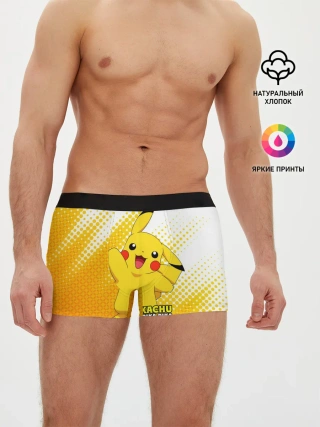 Мужские трусы боксеры / Pikachu Pika Pika