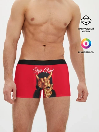 Мужские трусы боксеры / EMINEM RAP GOD