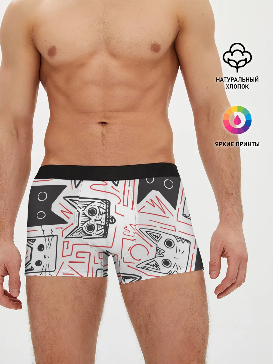 Мужские трусы боксеры / Cats