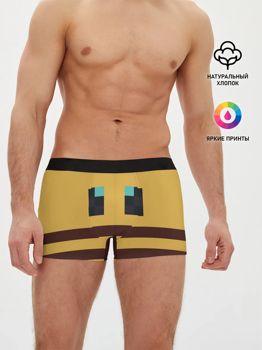 Мужские трусы боксеры / Minecraft Bee