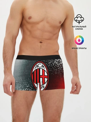 Мужские трусы боксеры / AC MILAN / МИЛАН