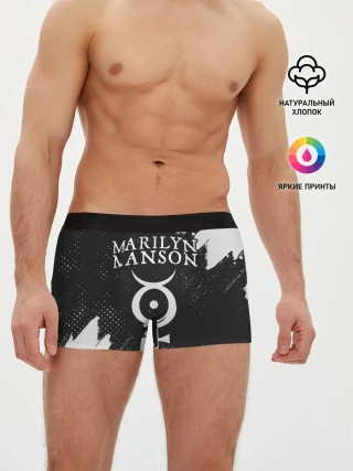 Мужские трусы боксеры / MARILYN MANSON / М. МЭНСОН
