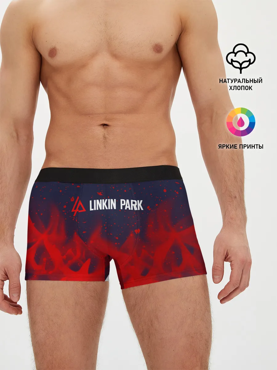 Мужские трусы боксеры / LINKIN PARK / ЛИНКИН ПАРК