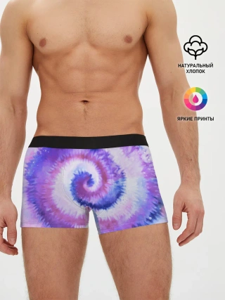 Мужские трусы боксеры / TIE-DYE PURPLE