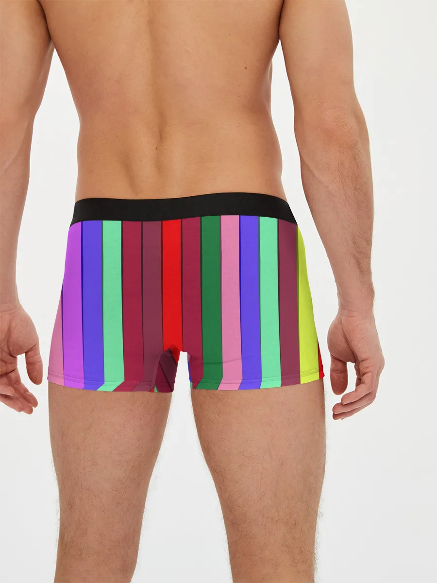 Мужские трусы боксеры / радуга