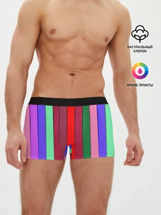 Мужские трусы боксеры / радуга