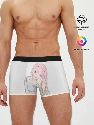 Мужские трусы боксеры / Милая Zero Two