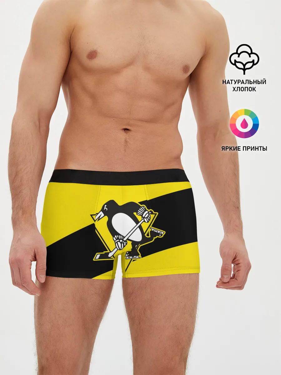 Мужские трусы боксеры / Питтсбург Пингвинз