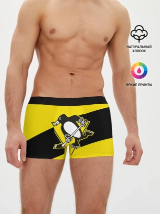 Мужские трусы боксеры / Питтсбург Пингвинз