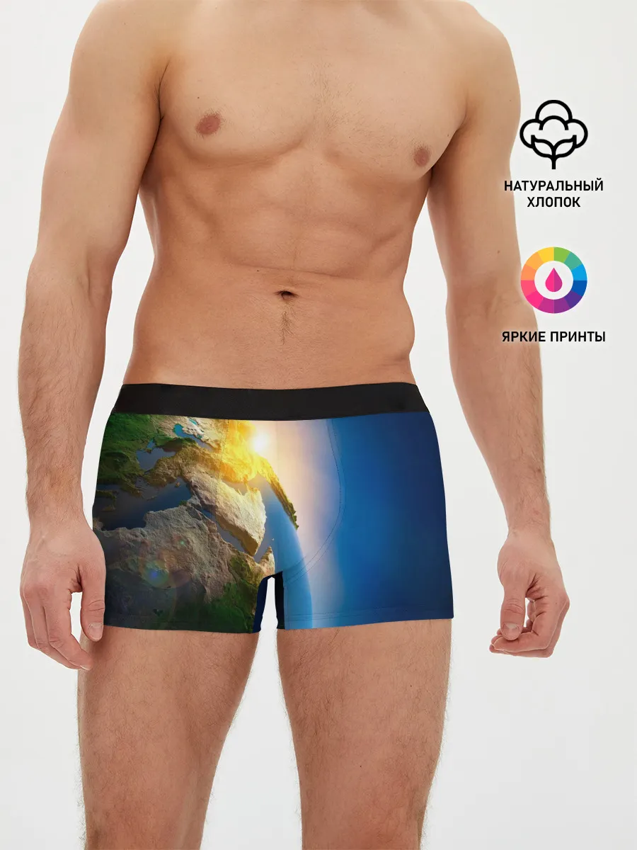 Мужские трусы боксеры / Планета Земля