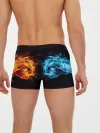 Мужские трусы боксеры / Абстракция,Инь-Ян,Огонь,Вода