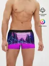 Мужские трусы боксеры / Synthwave