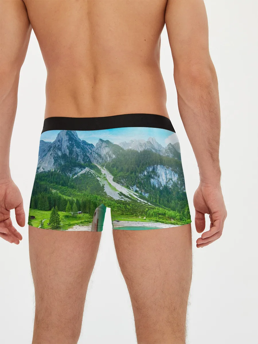 Мужские трусы боксеры / Альпийские горы