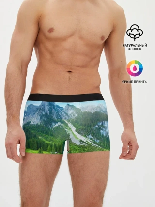 Мужские трусы боксеры / Альпийские горы