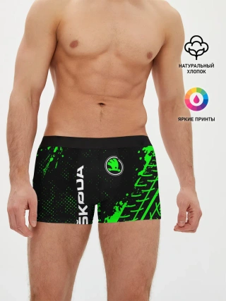 Мужские трусы боксеры / SKODA / Шкода