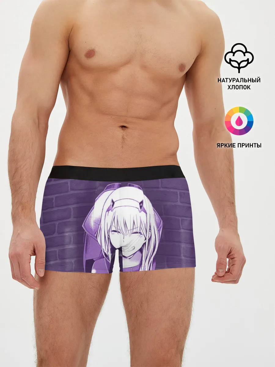 Мужские трусы боксеры / Zero Two brickwall