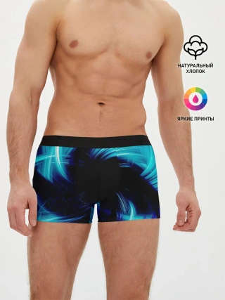 Мужские трусы боксеры / Неоновый вихрь