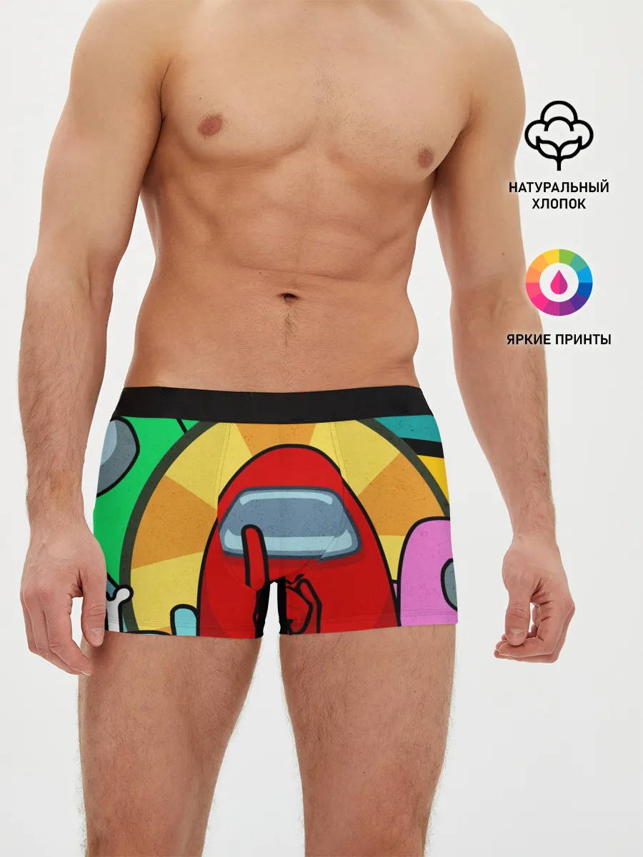 Мужские трусы боксеры / Among Us IMPOSTOR