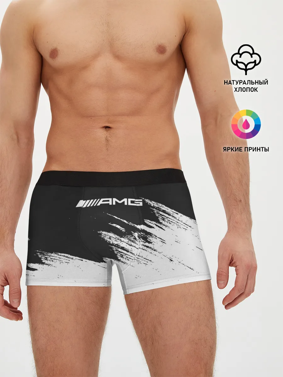 Мужские трусы боксеры / AMG MERCEDES.