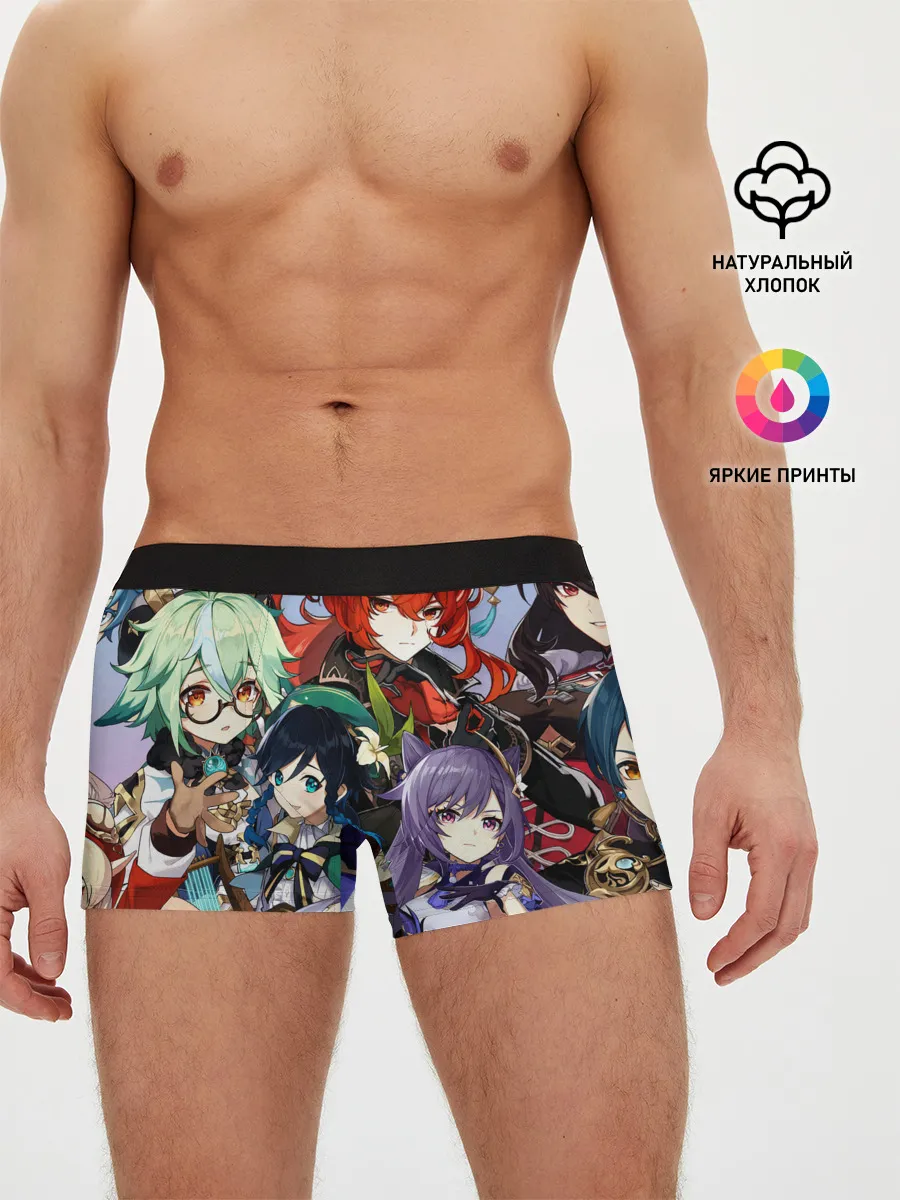 Мужские трусы боксеры / Персонажи Genshin Impact