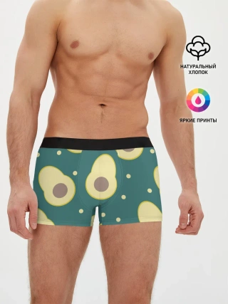 Мужские трусы боксеры / Авокадо
