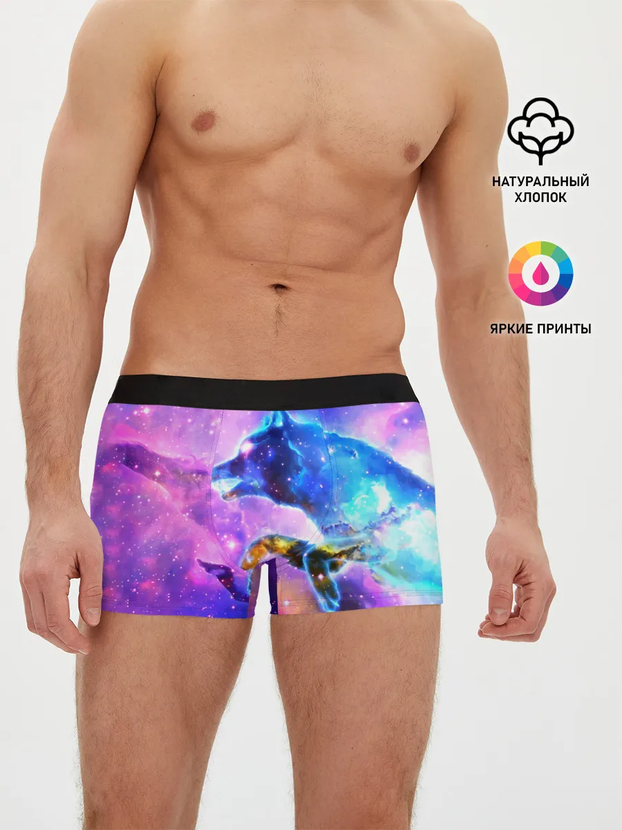 Мужские трусы боксеры / Волки