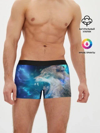 Мужские трусы боксеры / Волчара Юморит
