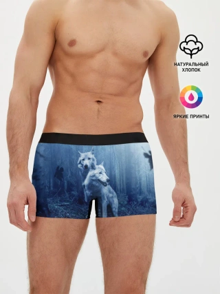 Мужские трусы боксеры / Волки