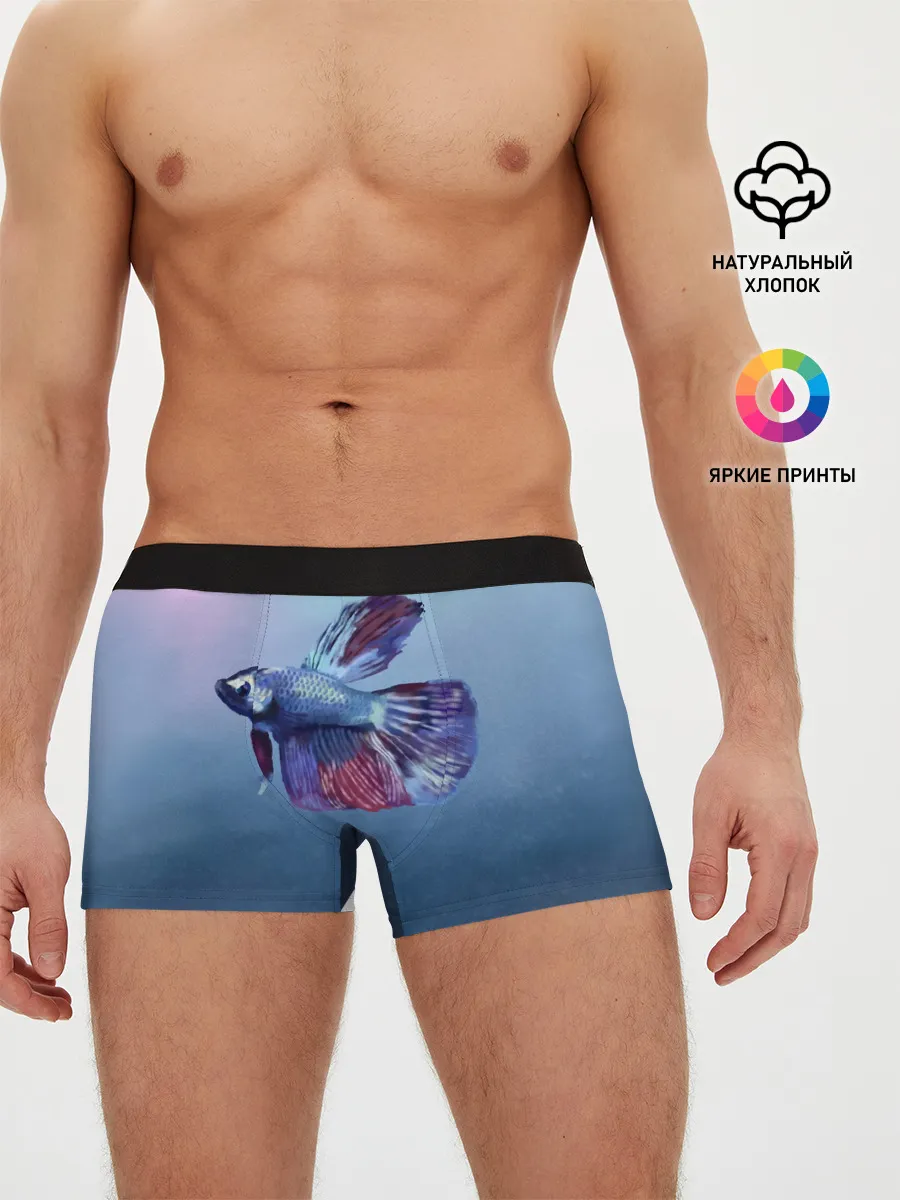 Мужские трусы боксеры / Рыбка