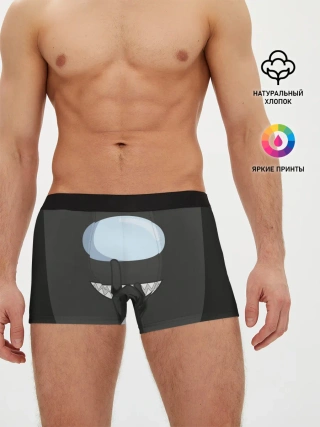 Мужские трусы боксеры / AMONG US | BLACK IMPOSTOR