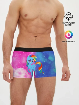 Мужские трусы боксеры / Радуга Дэш
