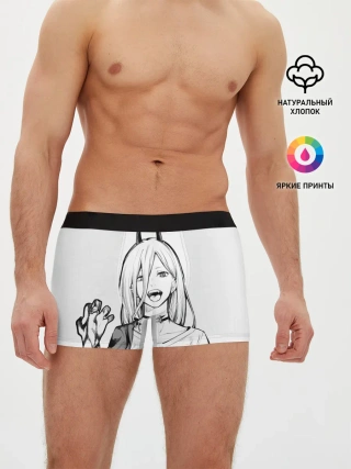 Мужские трусы боксеры / Black and White Anime