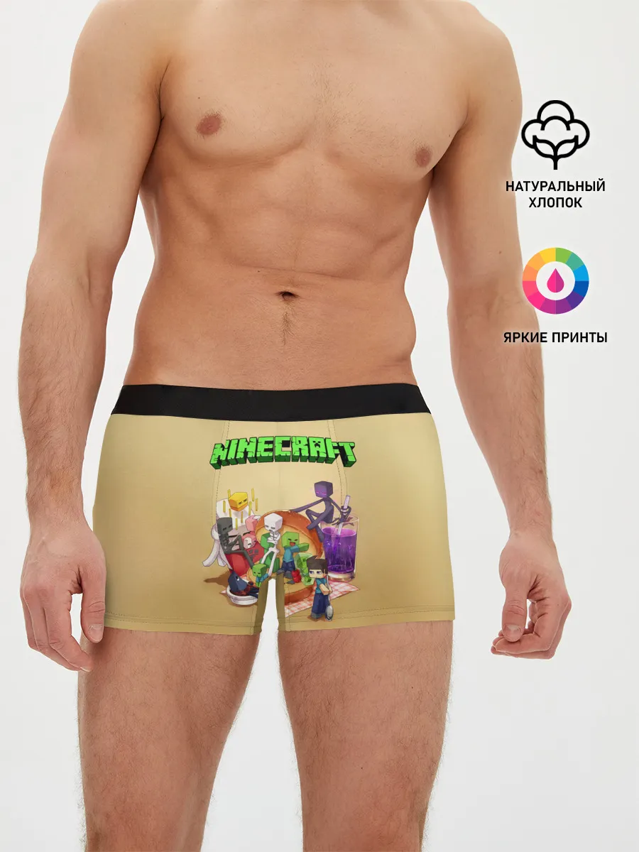 Мужские трусы боксеры / Minecraft