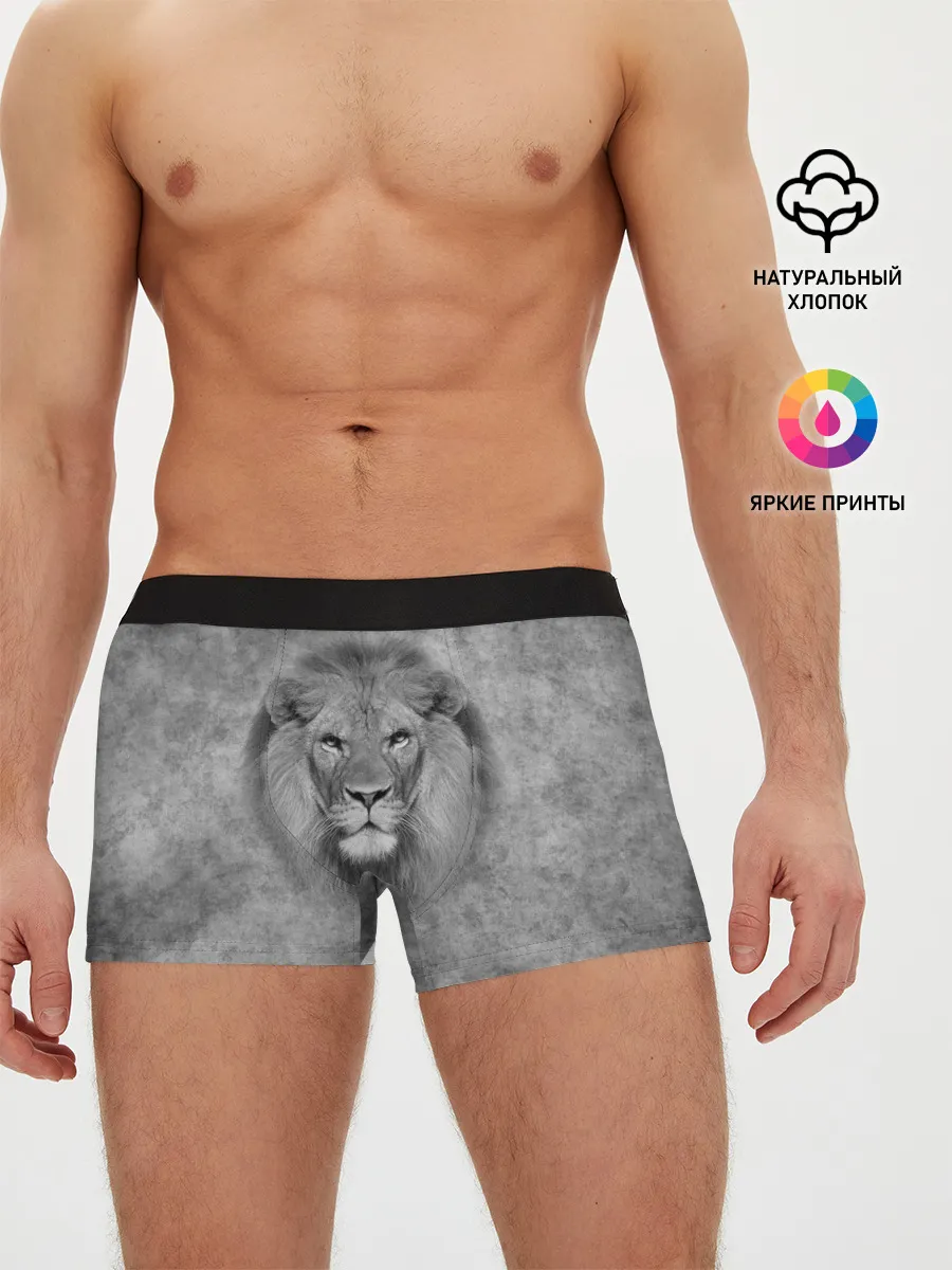 Мужские трусы боксеры / Лев
