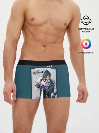Мужские трусы боксеры / Кэйа - Genshin Impact