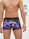 Мужские трусы боксеры / хрупкий цветок фиалка