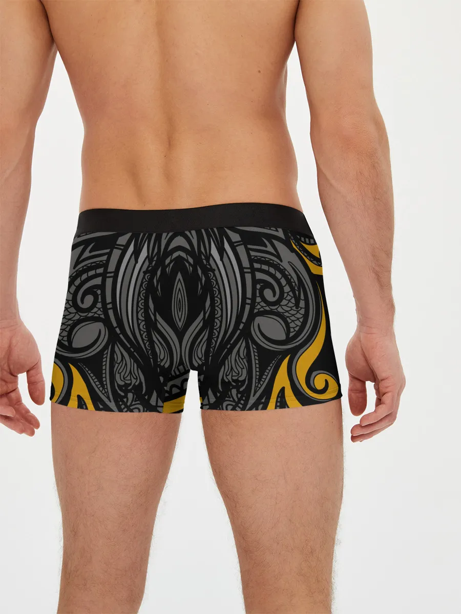 Мужские трусы боксеры / Рисунок сова