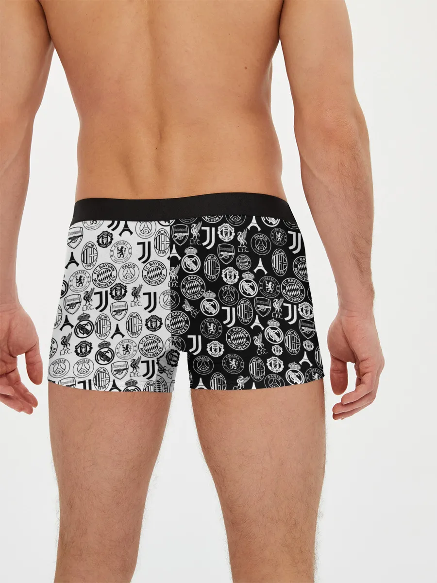 Мужские трусы боксеры / ЛОГОТИПЫ ФУТБОЛЬНЫХ КОМАНД