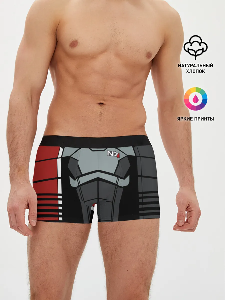 Мужские трусы боксеры / КОСТЮМ N7 | MASS EFFECT N7 | МАСС ЭФФЕКТ Н7